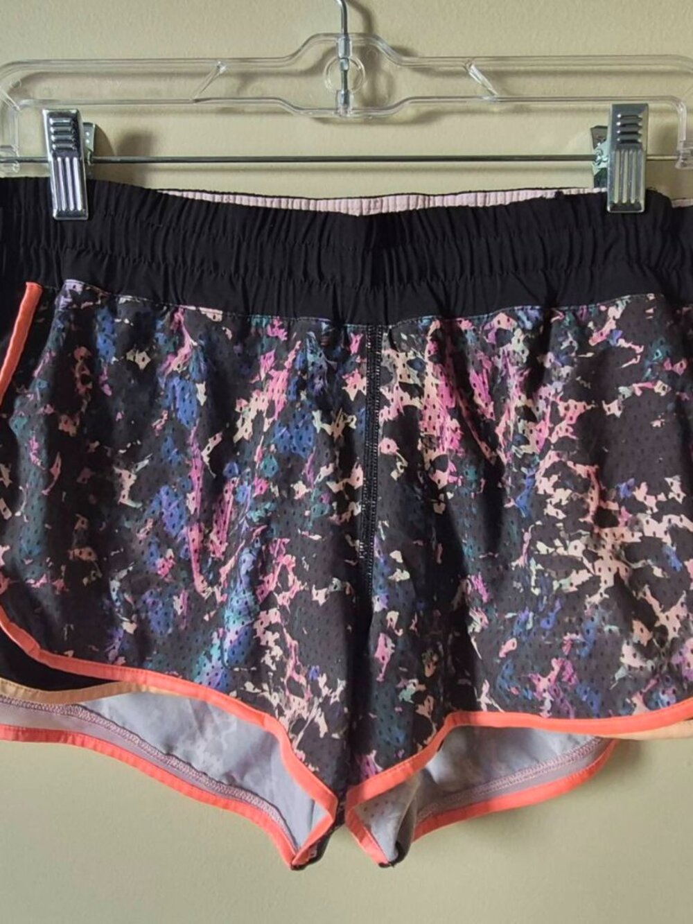 Lululemon athletic wear in the "Floral Sport Black Multi" print